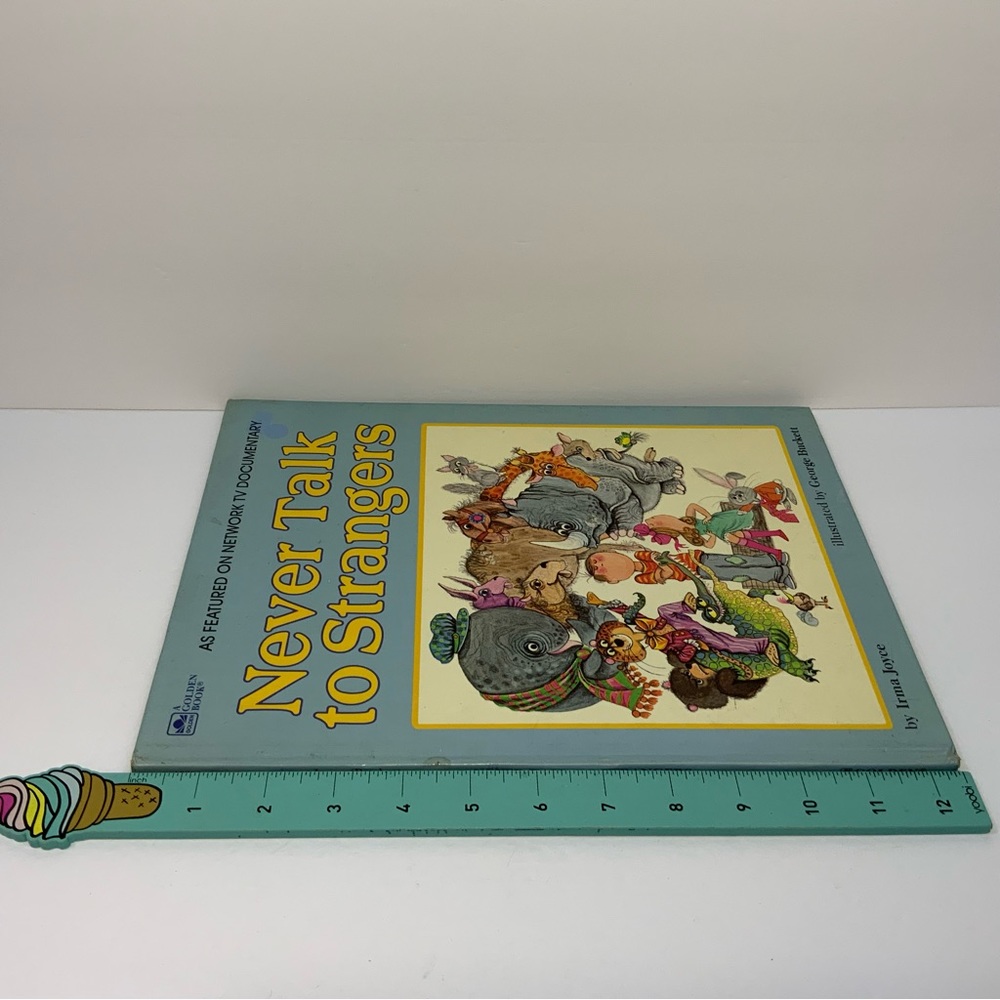 Never Talk to Strangers Vintage Hardcover Children’s Big Golden Book Irma Joyce - Picture 13 of 15